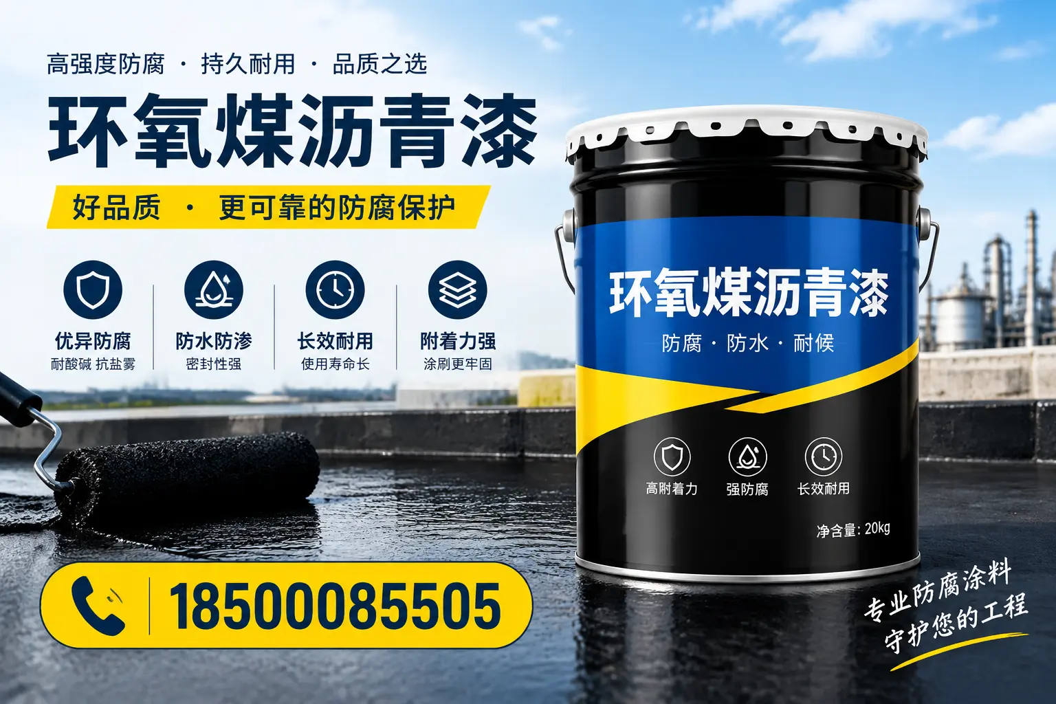 选择环氧煤沥青漆的五大理由，长春客户必知